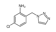 5-chloro-2-(triazol-1-ylmethyl)aniline结构式