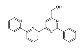 [2-phenyl-6-(6-pyridin-2-ylpyridin-2-yl)pyrimidin-4-yl]methanol结构式