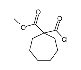 methyl 1-carbonochloridoylcycloheptane-1-carboxylate结构式