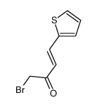 1-bromo-4-thiophen-2-ylbut-3-en-2-one结构式