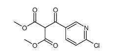 Propanedioic acid, 2-[(6-chloro-3-pyridinyl)carbonyl]-, 1,3-dimethyl ester结构式