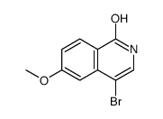4-溴-6-甲氧基-1(2H)-异喹啉酮结构式