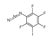 1-azido-2,3,4,6-tetrafluoro-5-iodobenzene结构式