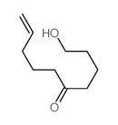 1-hydroxydec-9-en-5-one结构式