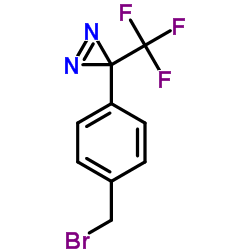 4-[3-(三氟甲基)-3H-双吖丙啶-3-基]苄基溴结构式