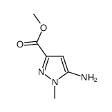 5-氨基-1-甲基-1H-吡唑-3-羧酸甲酯结构式