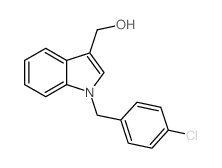 1-[(4-CHLOROPHENYL)METHYL]-1H-INDOLE-3-METHANOL结构式