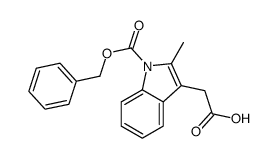 2-(2-methyl-1-phenylmethoxycarbonylindol-3-yl)acetic acid结构式