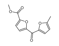 methyl 5-(5-methylfuran-2-carbonyl)furan-2-carboxylate结构式