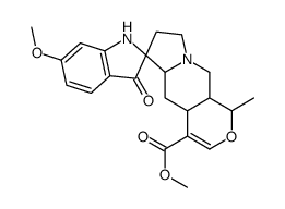 methyl 6'-methoxy-1-methyl-3'-oxospiro[1,4a,5,5a,7,8,10,10a-octahydropyrano[3,4-f]indolizine-6,2'-1H-indole]-4-carboxylate结构式
