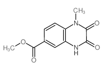 Methyl 1-methyl-2,3-dioxo-1,2,3,4-tetrahydroquinoxaline-6-carboxylate结构式