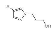 3-(4-溴-1H-吡唑-1-基)丙烷-1-醇结构式