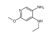 N4-乙基-6-甲氧基-吡啶-3,4-二胺结构式
