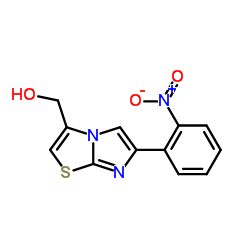 3-羟基甲基-6-(2-硝基苯基)咪唑并[2,1-b]噻唑结构式