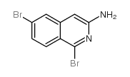 1,6-二溴-3-异喹啉胺结构式