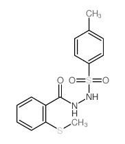 Benzoicacid, 2-(methylthio)-, 2-[(4-methylphenyl)sulfonyl]hydrazide结构式