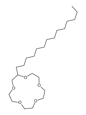 2-tetradecyl-1,4,7,10,13-pentaoxacyclopentadecane结构式