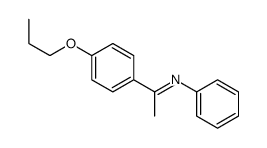 N-phenyl-1-(4-propoxyphenyl)ethanimine结构式