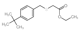 ethyl 2-[(4-tert-butylphenyl)methylsulfanyl]acetate结构式