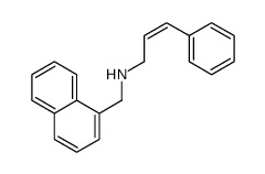 N-(naphthalen-1-ylmethyl)-3-phenylprop-2-en-1-amine结构式