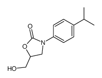 5-(hydroxymethyl)-3-(4-propan-2-ylphenyl)-1,3-oxazolidin-2-one结构式