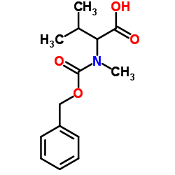N-[(Benzyloxy)carbonyl]-N-methylvaline结构式