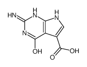 1H-Pyrrolo[2,3-d]pyrimidine-5-carboxylicacid,2-amino-4,7-dihydro-4-oxo-结构式