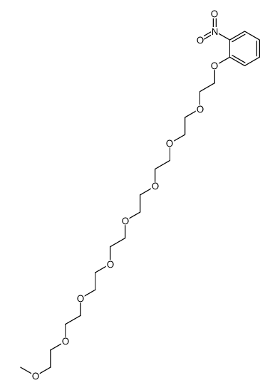 1-[2-[2-[2-[2-[2-[2-[2-(2-methoxyethoxy)ethoxy]ethoxy]ethoxy]ethoxy]ethoxy]ethoxy]ethoxy]-2-nitrobenzene结构式