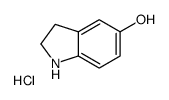 1H-Indol-5-ol, 2,3-dihydro-, hydrochloride结构式