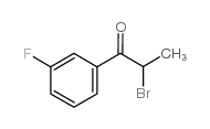 2-溴-1-(3-氟苯基)丙酮结构式
