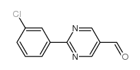 2-(3-chlorophenyl)pyrimidine-5-carbaldehyde结构式