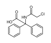 Benzeneacetic acid, α-[(chloroacetyl)amino]-α-phenyl结构式