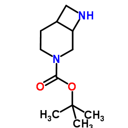 2-Methyl-2-propanyl 3,8-diazabicyclo[4.2.0]octane-3-carboxylate结构式