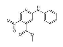 methyl 2-anilino-5-nitropyridine-4-carboxylate结构式