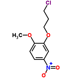 2-(3-氯丙氧基)-1-甲氧基-4-硝基苯结构式