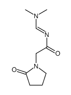N-(dimethylaminomethylidene)-2-(2-oxopyrrolidin-1-yl)acetamide结构式