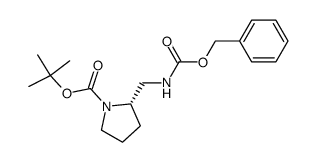 (S)-(N-Boc-吡咯烷-2-基)-N-Cbz-甲胺结构式