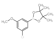 3-氯-5-甲氧基苯硼酸频那醇酯结构式