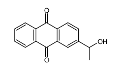 2-(1-hydroxyethyl)-9,10-anthraquinone结构式
