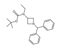 tert-butyl N-(1-benzhydrylazetidin-3-yl)-N-ethylcarbamate结构式