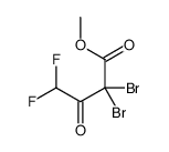 methyl 2,2-dibromo-4,4-difluoro-3-oxobutanoate结构式