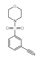 3-(吗啉-4-磺酰基)苯甲腈结构式
