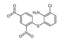 2-chloro-6-(2,4-dinitrophenyl)sulfanylaniline结构式