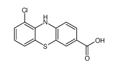 9-chloro-10H-phenothiazine-3-carboxylic acid结构式