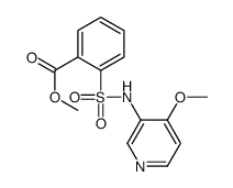 methyl 2-[(4-methoxypyridin-3-yl)sulfamoyl]benzoate结构式