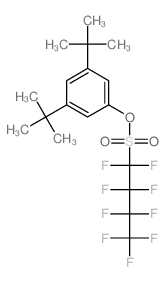 1-(1,1,2,2,3,3,4,4,4-nonafluorobutylsulfonyloxy)-3,5-ditert-butyl-benzene结构式