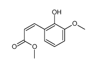 methyl 3-(2-hydroxy-3-methoxyphenyl)prop-2-enoate结构式