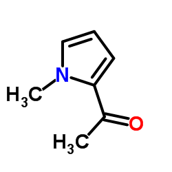 N-甲基-2-乙酰基吡咯结构式