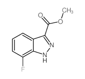 7-氟-1H-吲唑-3-羧酸甲酯结构式