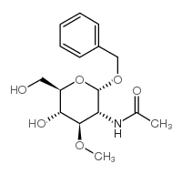 苄基2-乙酰氨基-3-O-甲基-&alpha;-D-吡喃葡萄糖苷结构式